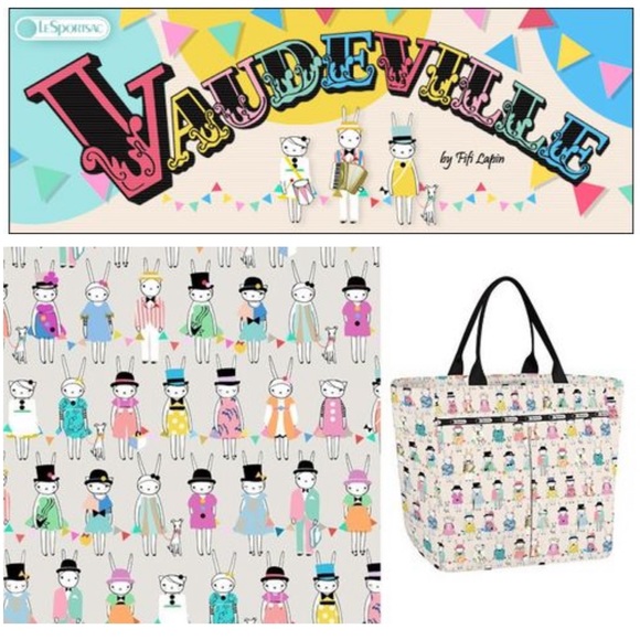 LeSportsac “VAUDEVILLE” Limited Edition Exclusive Fifi Lapin Small Backpack EUC - Picture 12 of 12